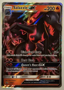 Salazzle GX - SM63 - Pokemon Promo Sun & Moon Ultra Rare Card Mint - Image 1