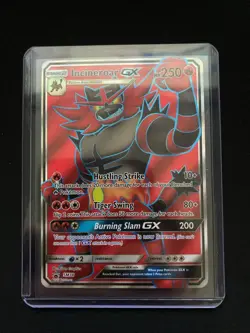 Incineroar GX SM38 Black Star Promo Full Art Pokemon Card LP Condition - Image 1