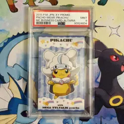 Pokemon Japanese Mega Altaria Poncho Pikachu PSA 9 MINT Business Card - Image 1