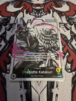 One Piece Card Game CCG Charlotte Katakuri OP03-099 Leader Alt Art Fresh English - Image 2