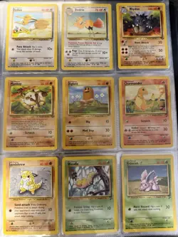 Vintage Pokemon Card Binder Collection Lot 63 Cards - Blastoise WOTC Rare! TCG - Image 5
