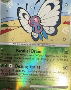 Butterfree 14/106 Great Encounters Reverse Holo Pokemon Card TCG HP - Image 2