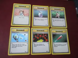 Pokemon Trainer Cards x 6 - Good Condition - Lot 5 - Image 1