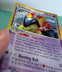 Pokemon TCG Typhlosion Holo Dragon Frontiers 12/101 2006 Error Card NM - Image 1