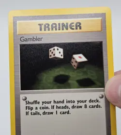 Gambler 60/62 Pokemon Card Fossil Set 1st Edition Common 1999 Trainer WOTC - Image 4