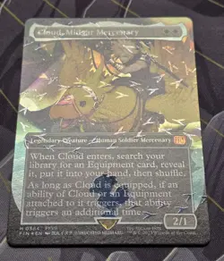 Cloud Midgar Mercenary Chocobo Track Foil Mythic Rare Final Fantasy Mint - Image 2
