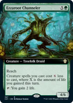 1 x Ezzaroot Channeler - Extended Art - Commander 2021 - NM-Mint - MTG - Image 1