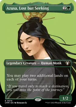 MTG Azusa, Lost but Seeking (Borderless) - 679 / English / Near Mint - Image 1