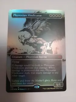 MTG - 1x Phyrexian Vindicator - Phyrexia All Will Be One Showcase Foil - NM - Image 1