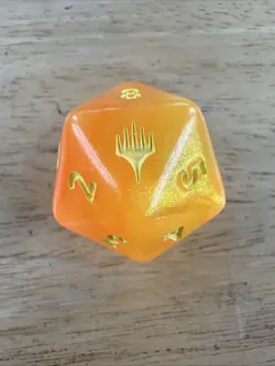 Oversized D20 Spindown Life Counter Marvel's Spider-Man MTG Magic SPM Orange - Image 2
