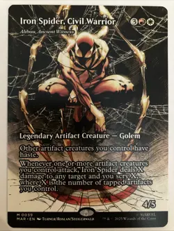 Iron Spider, Civil Warrior - Marvel (MAR) 0039 NM Borderless Regular MTG - Image 1