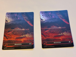 2X Mountain - 370 - Galaxy Foil - EOE - NM - MTG Magic the Gathering - Image 1