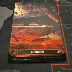 L 0370 Mountain GALAXY FOIL BORDERLESS Full Art Land Edge of Eternities MTG EOE - Image 2