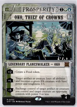 Oko, Thief of Crowns Outlaws of Thunder Junction Breaking News Regular NM M 0050 - Image 1
