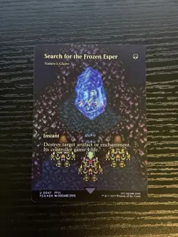 Search for the Frozen Esper (Showcase FOIL) - Final Fantasy Magic The Gathering - Image 1