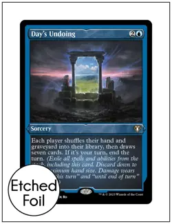 1x Day's Undoing, Etched Foil, Magic MTG NM - Image 1