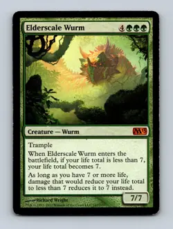 Elderscale Wurm Magic 2013 (M13) Non-Foil MTG MP - Image 1