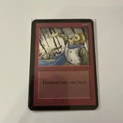 Magic the Gathering MTG Alpha Stone Rain LP- Ships Free - Image 1