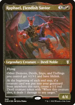 NM Raphael, Fiendish Savior (Foil Etched) CLB 549 - Image 1