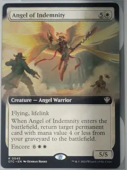 Angel of Indemnity (Extended Art) Commander: Outlaws of Thu... (Non-Foil), #0045 - Image 1