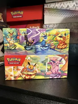 Pokemon Prismatic Evolutions Mini Tin Display Box Full Set 8 Tins - Fast Ship - Image 1