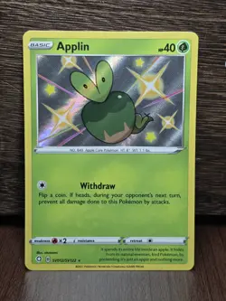 Shiny Applin #SV012/SV122 Shining Fates: Shiny Vault NM Pokemon TCG - Image 1