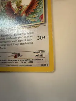 Pokemon TCG Ho-Oh Neo Revelation First Edition Card 18/64 Regular Rare - Image 2