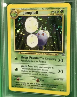 PSA 7 Near mint NM Jumpluff Holo Vintage 2000 Pokemon Neo Genesis #7/111 - Image 5