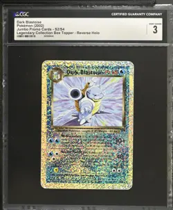 Pokemon Legendary Collection Box Topper Dark Blastoise S2/S4 CGC 3 *043 - Image 1