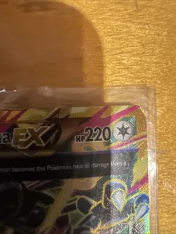 2015 Pokemon XY Ancient Origins M Mega Rayquaza EX 98/98 Full Art Holo Rare LP - Image 3