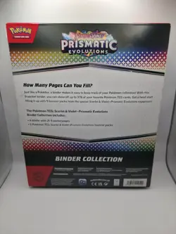 POKEMON TCG Scarlet Violet Prismatic Evolutions Binder Collection factory sealed - Image 2