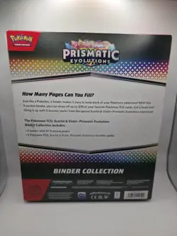 POKEMON TCG Scarlet Violet Prismatic Evolutions Binder Collection factory sealed - Image 4