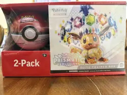Pokemon TCG Prismatic Evolutions ETB Sam’s Club Poke Ball - SEALED (Wrap Tear) - Image 1