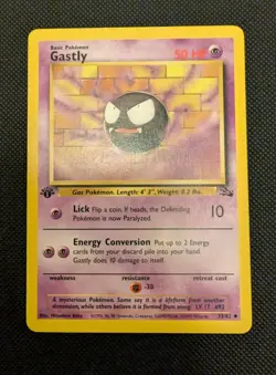 🔥Pokemon TCG Gastly Haunter and Gengar 1st Edition Fossil Non Holo Set!🔥 - Image 4