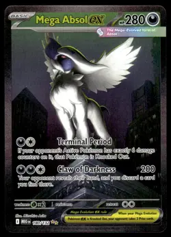 Pokemon TCG ME01: Mega Evolution #180/132 Mega Absol ex NM - Image 1