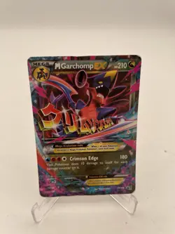 Pokemon Mega Garchomp EX Black Star Promos TCG XY168 Ultra Rare LP - Image 1