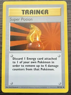 Shadowless Super Potion 090/102 Base Set Pokemon TCG WOTC MINT - Image 1