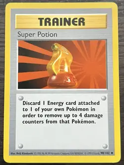 Shadowless Super Potion 090/102 Base Set Pokemon TCG WOTC MINT - Image 3