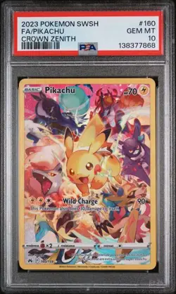 2023 Pokemon SWSH Crown Zenith Pikachu #160/159 PSA 10 - Image 1