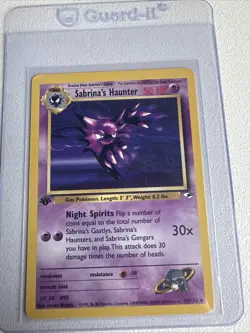 Sabrina’s Haunter 1st Edition Gym Heroes 58/132 WOTC Vintage Pokemon - Image 1