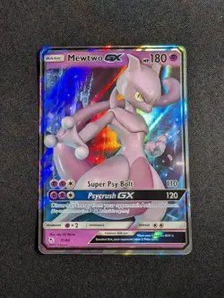 Pokemon Mewtwo GX 31/68 Ultra Rare SM Hidden Fates NM - Image 1