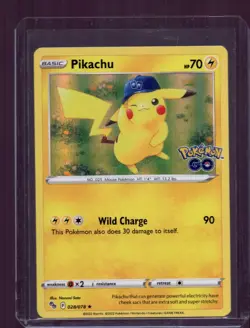 2022 Pikachu 028/078 Pokemon GO Holo Promo - Image 1