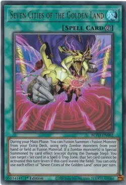 YUGIOH SEVEN CITIES OF THE GOLDEN LAND ULTRA RARE 1ST EDITION BLVO-EN062 - Image 1