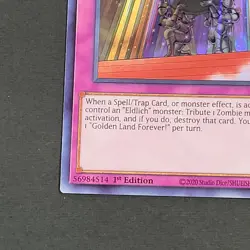 Yugioh TCG - Golden Land Forever - SESL-EN035 - NM/LP - 1st - Super Rare - 2020 - Image 3