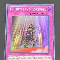 Yugioh TCG - Golden Land Forever - SESL-EN035 - NM/LP - 1st - Super Rare - 2020 - Image 5