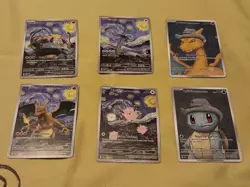 6 Starry Night Pokemon x Van Gogh Promo Card - NM - Image 1