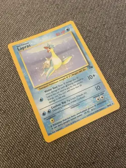 Pokemon TCG Lapras Fossil Holo Unlimited Rare Card 10/62 - Image 2