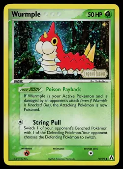 Pokemon Card - Wurmple Legend Maker 70/92 Reverse Holo Stamped - Image 1