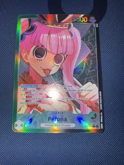 One Piece Card Game Perona Alternate Art OP06-021 Leader Rare NM English - Image 2