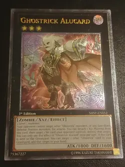 Yu-Gi-Oh! ULTIMATE RARE HOLO CARD GHOSTRICK ALUCARD SHSP-EN052 1ST VLP - Image 1